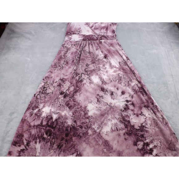 Woosea Maxi Dress Women's Large Purple/Pinkish/White Tie Dye Sleeveless - Picture 3 of 16